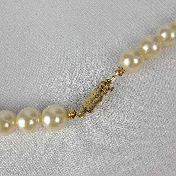 Vintage Pink Pearl Beaded Pendant Necklace - Picture 5 of 8